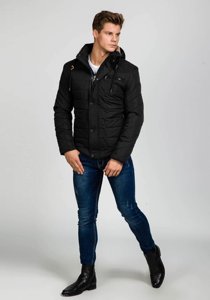 Chaqueta de invierno para hombre negra Bolf 1673