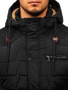 Chaqueta de invierno para hombre negra Bolf 1673