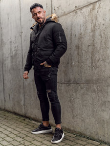 Chaqueta de invierno para hombre negra Bolf 2019