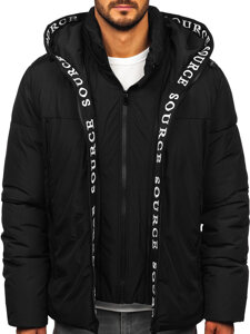 Chaqueta de invierno para hombre negra Bolf 22M330