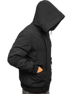 Chaqueta de invierno para hombre negro Bolf 2019005