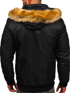 Chaqueta de invierno para hombre negro Bolf 2129