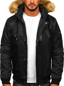 Chaqueta de invierno para hombre negro Bolf 2129