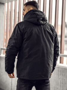 Chaqueta de invierno para hombre negro Bolf 22M320A