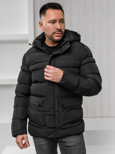 Chaqueta de invierno para hombre negro Bolf 22M332A1