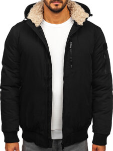 Chaqueta de invierno para hombre negro Bolf 25M9805