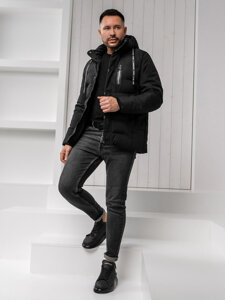 Chaqueta de invierno para hombre negro Bolf 5M3136A1