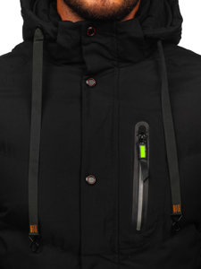 Chaqueta de invierno para hombre negro Bolf 5M3137