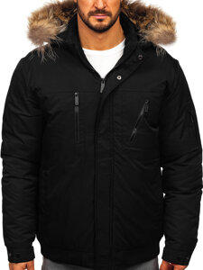 Chaqueta de invierno para hombre negro Bolf 62M9515