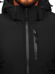 Chaqueta de invierno para hombre negro Bolf HKK2023