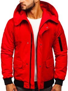 Chaqueta de invierno para hombre rojo Bolf 2019005