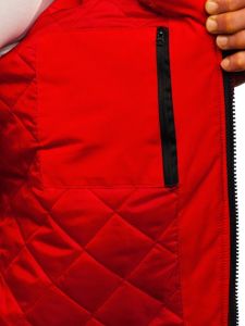 Chaqueta de invierno para hombre rojo Bolf 2019005