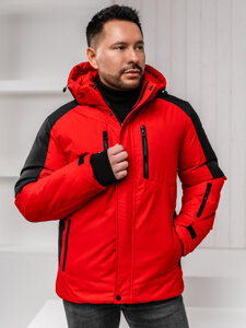 Chaqueta de invierno para hombre rojo Bolf 91M9902A1