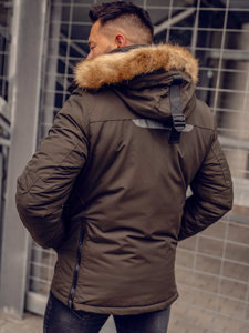 Chaqueta de invierno para hombre verde Bolf 1827A