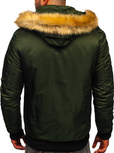 Chaqueta de invierno para hombre verde Bolf 2129