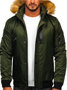 Chaqueta de invierno para hombre verde Bolf 2129