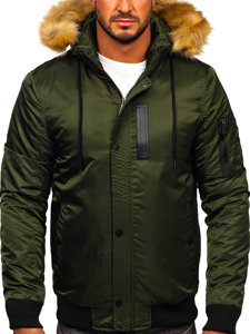 Chaqueta de invierno para hombre verde Bolf 2129