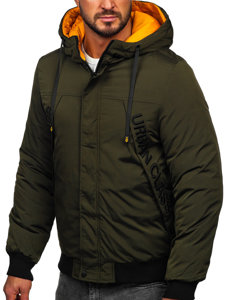 Chaqueta de invierno para hombre verde Bolf 27M8100