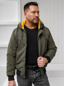 Chaqueta de invierno para hombre verde Bolf 27M8100A1