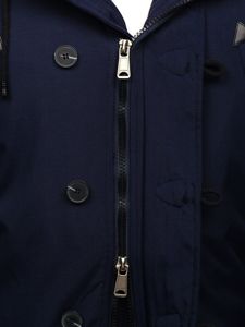 Chaqueta de invierno parka para hombre azul oscuro Bolf 1971