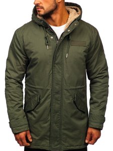 Chaqueta de invierno parka para hombre caqui Bolf EX838