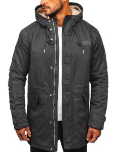 Chaqueta de invierno parka para hombre grafito Bolf EX838