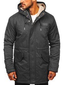 Chaqueta de invierno parka para hombre grafito Bolf EX838