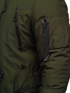 Chaqueta de invierno parka para hombre verde Bolf 1068