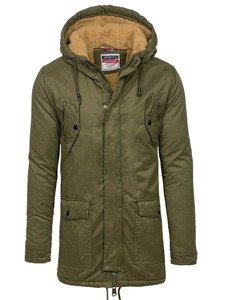 Chaqueta de invierno parka para hombre verde Bolf 1794