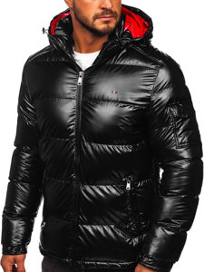 Chaqueta deportiva acolchada oversize de invierno para hombre negro Bolf EX2138B