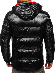 Chaqueta deportiva acolchada oversize de invierno para hombre negro Bolf EX2138B