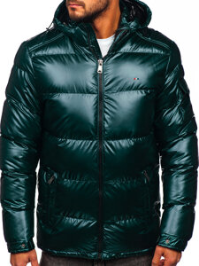 Chaqueta deportiva acolchada oversize de invierno para hombre verde Bolf EX2138B