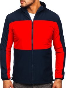 Chaqueta deportiva cortavientos para hombre azul oscuro Bolf HM094