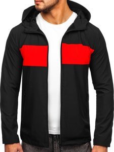 Chaqueta deportiva cortavientos para hombre color negro Denley HM147