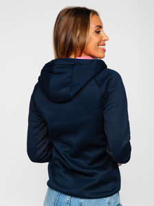 Chaqueta deportiva de entretiempo azul oscuro para mujer Bolf KSW4002