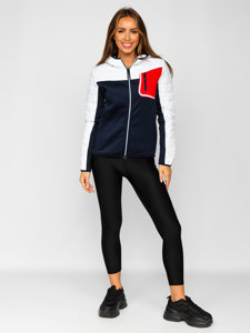 Chaqueta deportiva de entretiempo blanca para mujer Bolf KSW4006