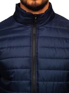 Chaqueta deportiva de entretiempo para hombre azul marino Bolf MY22