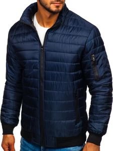 Chaqueta deportiva de entretiempo para hombre azul marino Bolf MY22