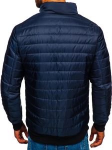 Chaqueta deportiva de entretiempo para hombre azul marino Bolf MY22