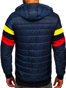 Chaqueta deportiva de entretiempo para hombre color azul oscuro Bolf M10021