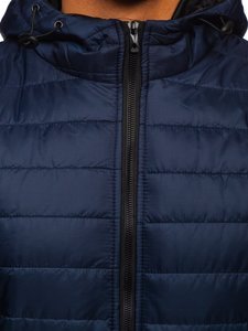 Chaqueta deportiva de entretiempo para hombre color azul oscuro Bolf MY13