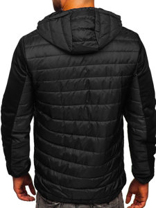 Chaqueta deportiva de entretiempo para hombre color negro Bolf M10003