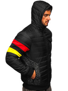 Chaqueta deportiva de entretiempo para hombre color negro Bolf M10021