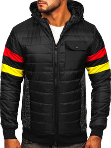 Chaqueta deportiva de entretiempo para hombre color negro Bolf M10021