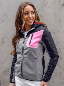 Chaqueta deportiva de entretiempo para mujer negro Bolf KSW4006A