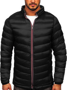 Chaqueta deportiva de invierno acolchada para hombre negra Bolf 1100