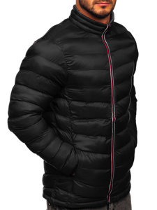 Chaqueta deportiva de invierno acolchada para hombre negra Bolf 1100