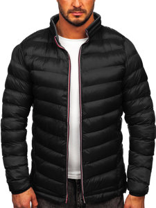 Chaqueta deportiva de invierno acolchada para hombre negra Bolf 1100