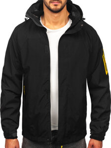 Chaqueta deportiva de invierno con forro para hombre negro Bolf 5M3263