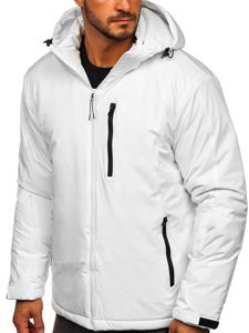 Chaqueta deportiva de invierno para hombre blanco Bolf HH011